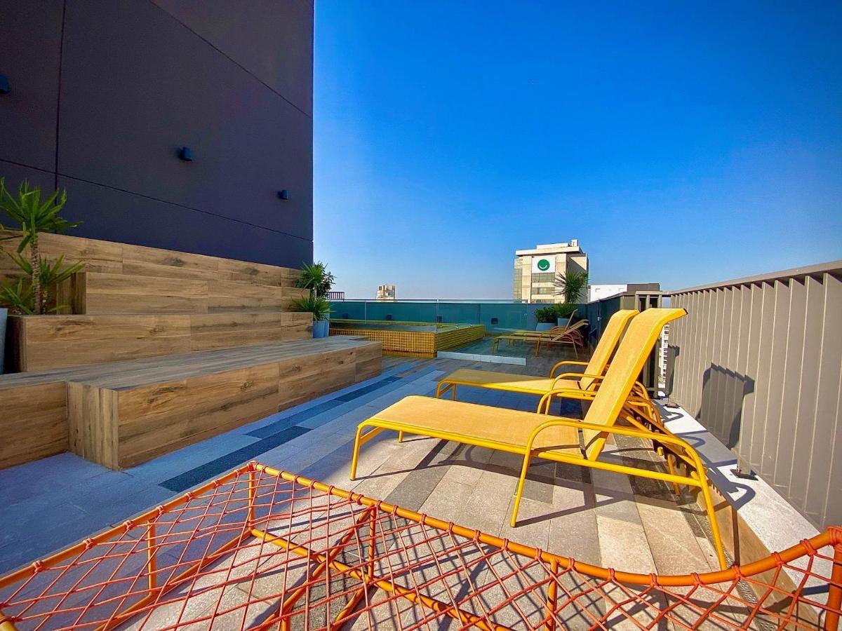 Oasis Urbano: Studio Deslumbrante Com Piscina Na Cobertura By Dabra House- Vn 03 São Paulo Kültér fotó