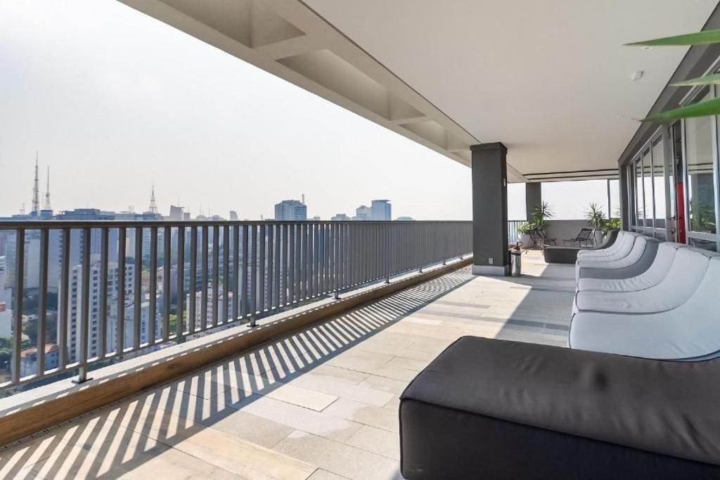Oasis Urbano: Studio Deslumbrante Com Piscina Na Cobertura By Dabra House- Vn 03 São Paulo Kültér fotó