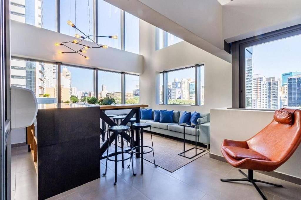 Oasis Urbano: Studio Deslumbrante Com Piscina Na Cobertura By Dabra House- Vn 03 São Paulo Kültér fotó